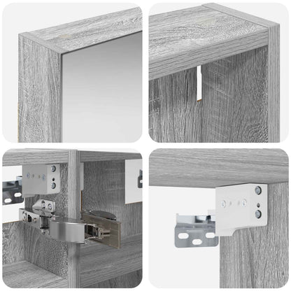 Bathroom Cabinet Set 3 pcs 80 x 10.5 x 50 cm Engineered wood