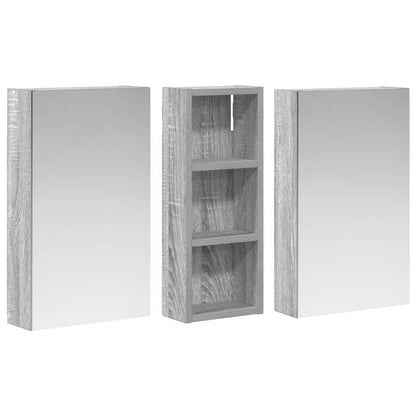 Bathroom Cabinet Set 3 pcs 80 x 10.5 x 50 cm Engineered wood