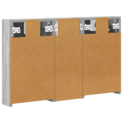 Bathroom Cabinet Set 3 pcs 80 x 10.5 x 50 cm Engineered wood