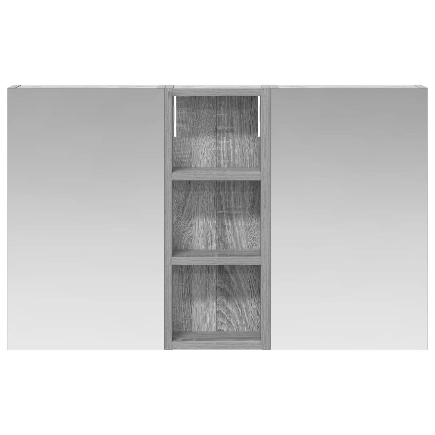 Bathroom Cabinet Set 3 pcs 80 x 10.5 x 50 cm Engineered wood