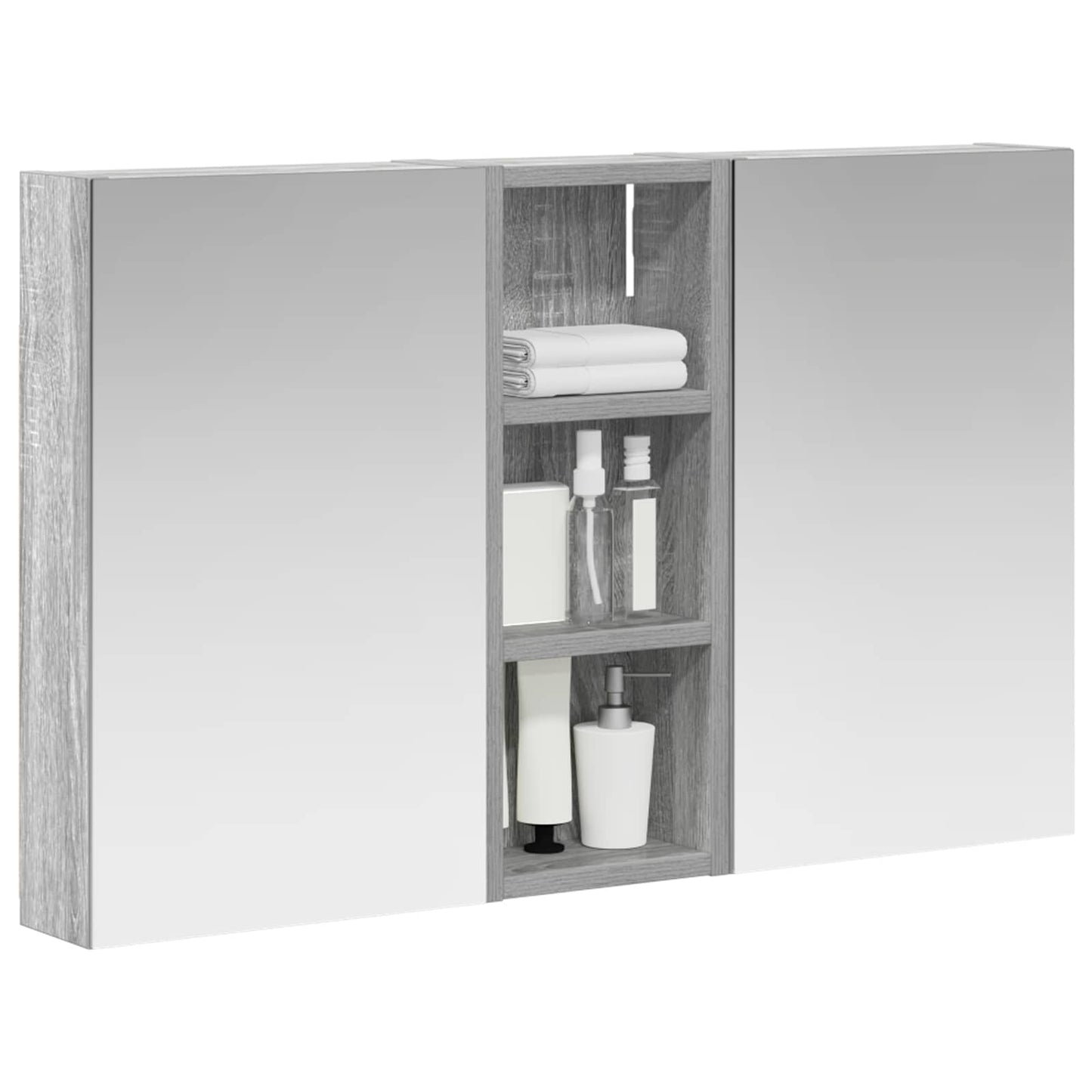 Bathroom Cabinet Set 3 pcs 80 x 10.5 x 50 cm Engineered wood