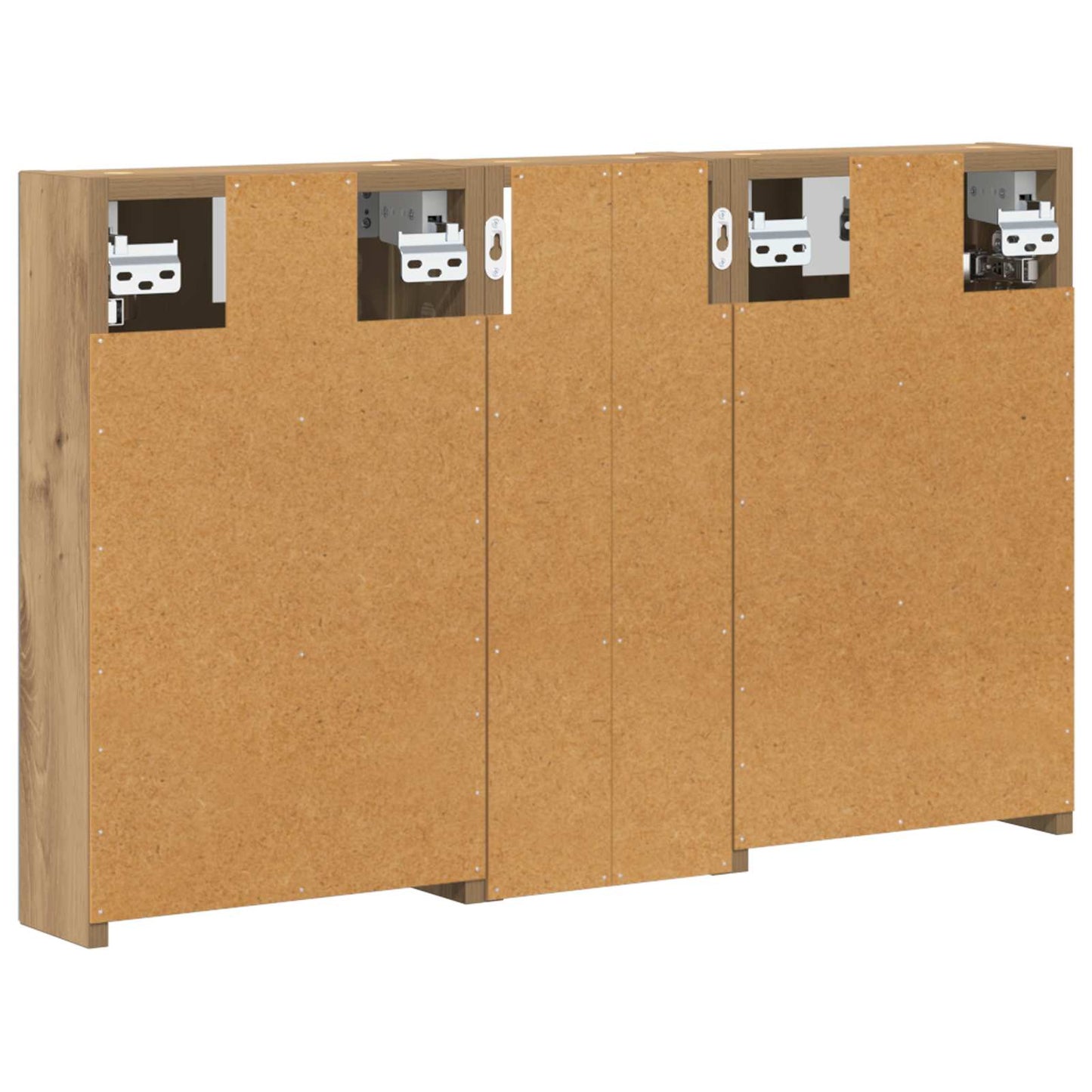 Bathroom Cabinet Set 3 pcs 80 x 10.5 x 50 cm Engineered wood