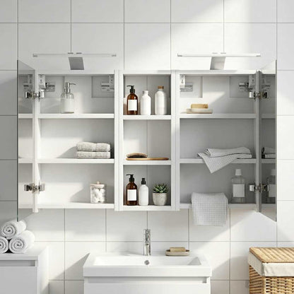 Bathroom Cabinet Set 3 pcs 80 x 10.5 x 50 cm Engineered wood
