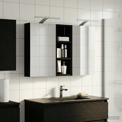 Bathroom Cabinet Set 3 pcs 80 x 10.5 x 50 cm Engineered wood