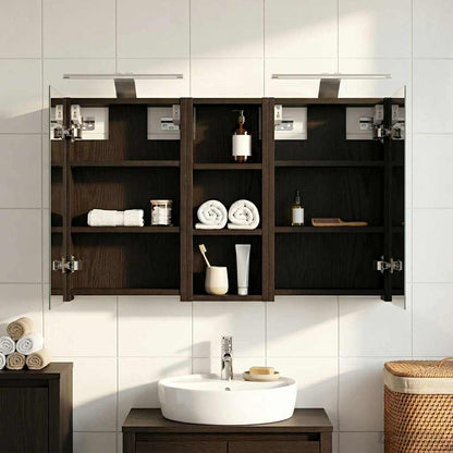 Bathroom Cabinet Set 3 pcs 80 x 10.5 x 50 cm Engineered wood