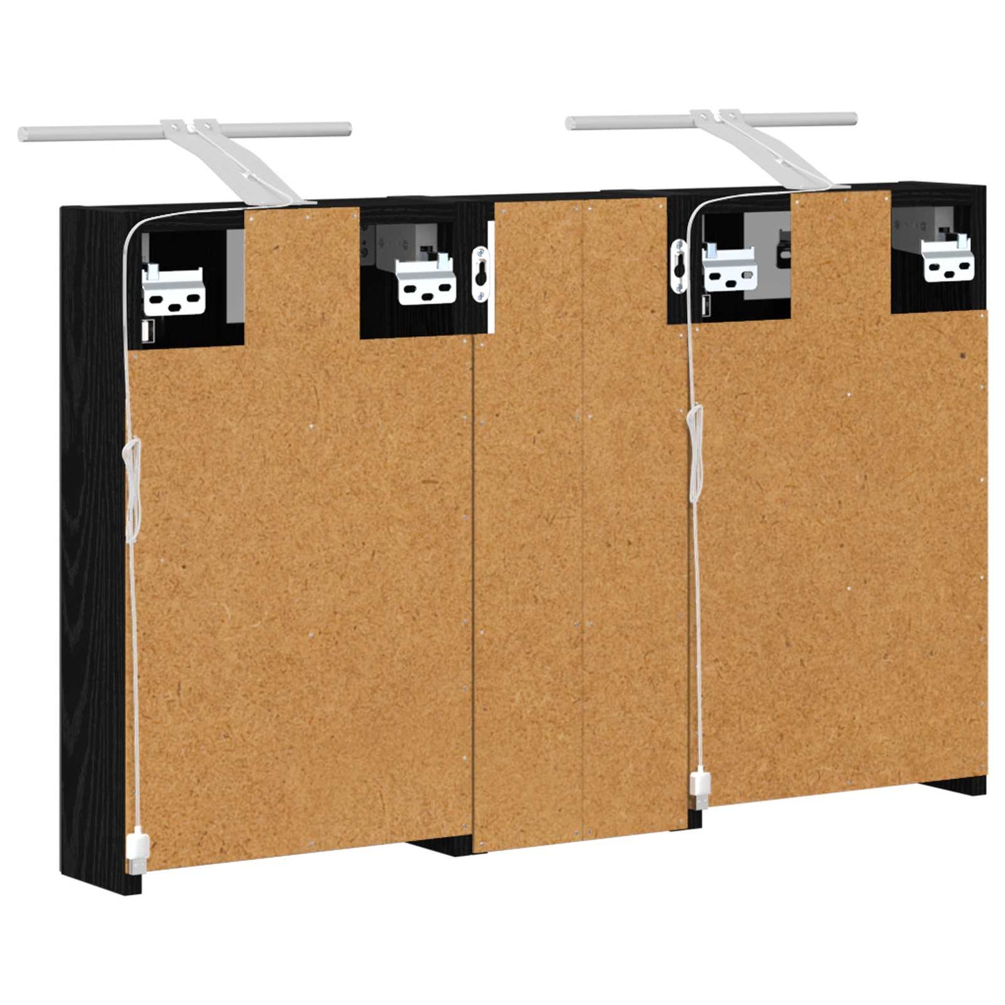 Bathroom Cabinet Set 3 pcs 80 x 10.5 x 50 cm Engineered wood