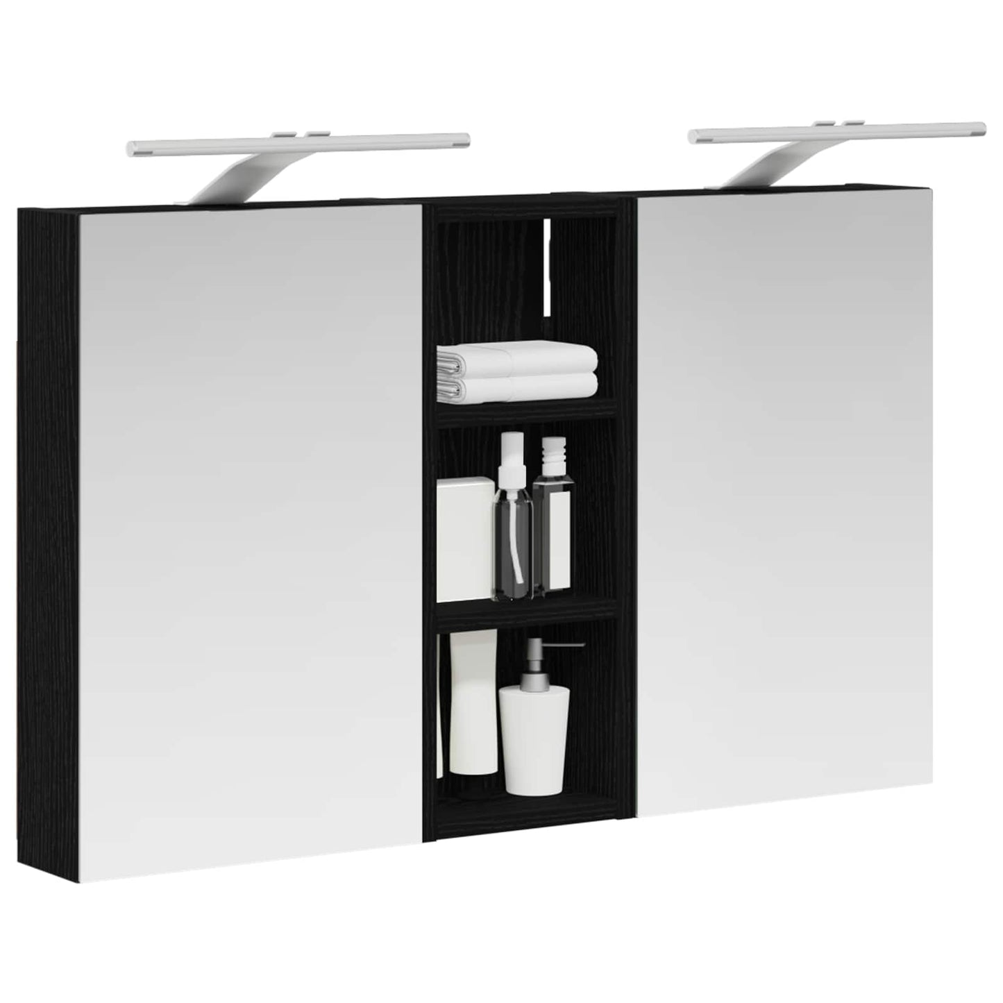 Bathroom Cabinet Set 3 pcs 80 x 10.5 x 50 cm Engineered wood