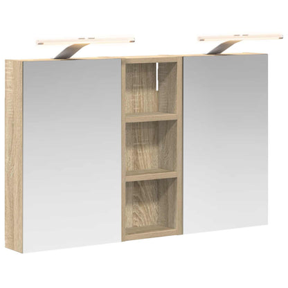 Bathroom Cabinet Set 3 pcs 80 x 10.5 x 50 cm Engineered wood