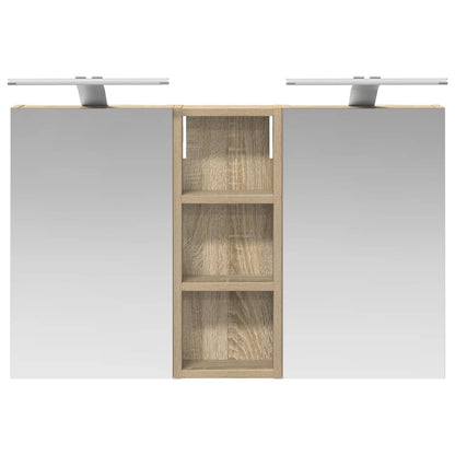 Bathroom Cabinet Set 3 pcs 80 x 10.5 x 50 cm Engineered wood