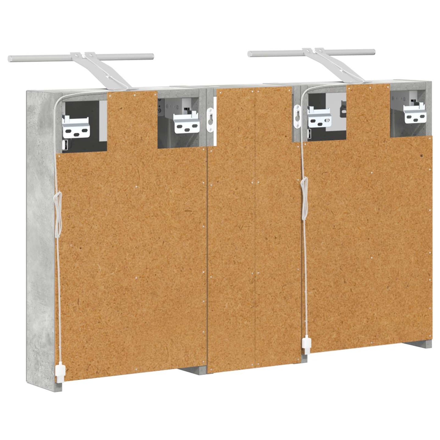 Bathroom Cabinet Set 3 pcs 80 x 10.5 x 50 cm Engineered wood