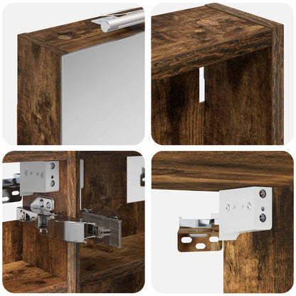 Bathroom Cabinet Set 3 pcs 80 x 10.5 x 50 cm Engineered wood
