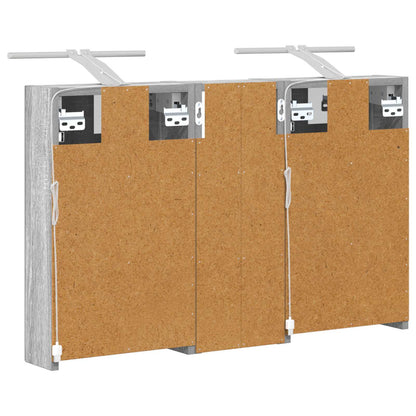 Bathroom Cabinet Set 3 pcs 80 x 10.5 x 50 cm Engineered wood