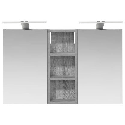 Bathroom Cabinet Set 3 pcs 80 x 10.5 x 50 cm Engineered wood