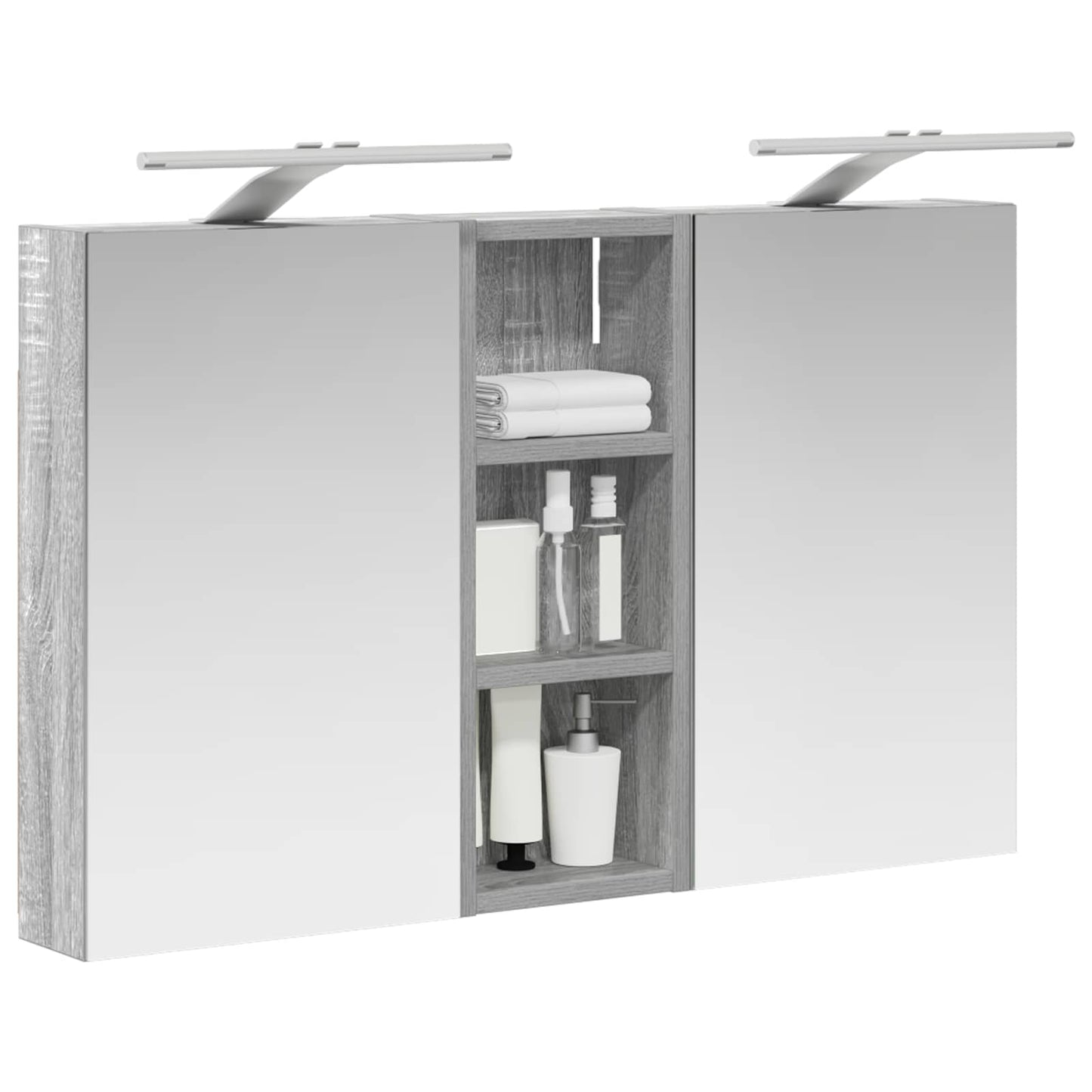 Bathroom Cabinet Set 3 pcs 80 x 10.5 x 50 cm Engineered wood