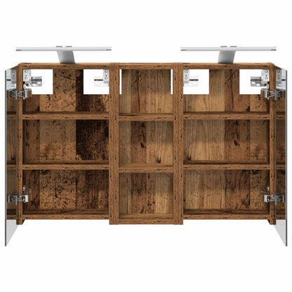 Bathroom Cabinet Set 3 pcs 80 x 10.5 x 50 cm Engineered wood