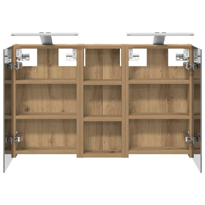 Bathroom Cabinet Set 3 pcs 80 x 10.5 x 50 cm Engineered wood
