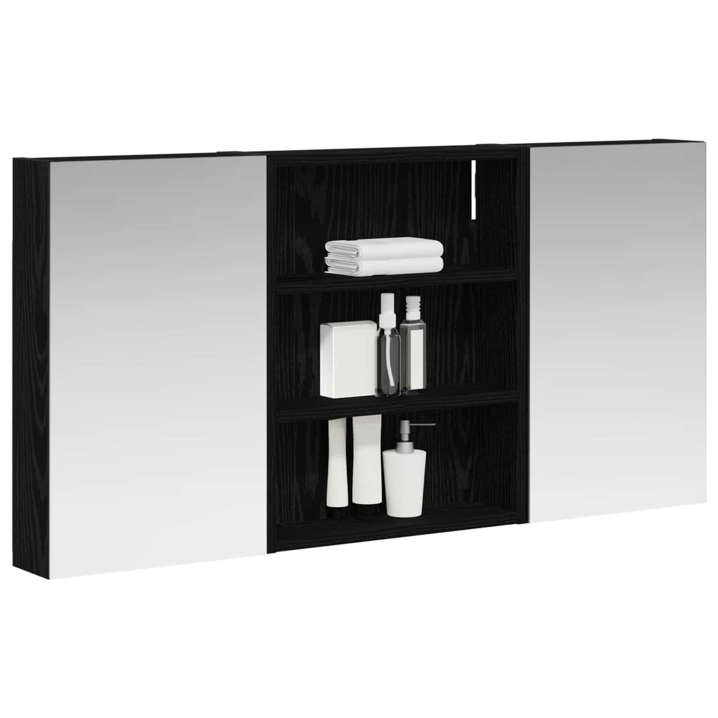 Bathroom Cabinet Set 3 pcs 100 x 10.5 x 50 cm Engineered wood