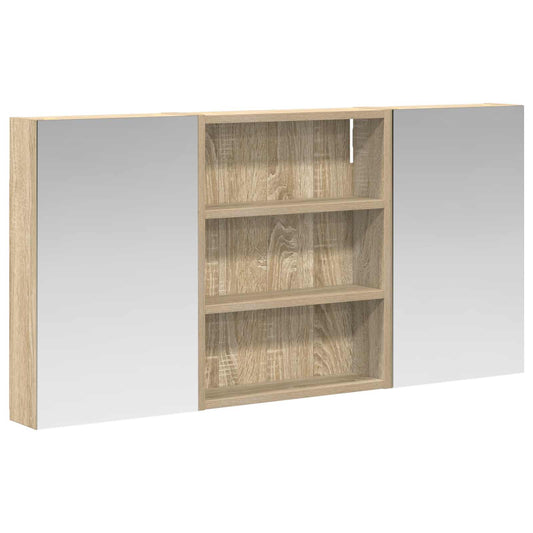 Bathroom Cabinet Set 3 pcs 100 x 10.5 x 50 cm Engineered wood