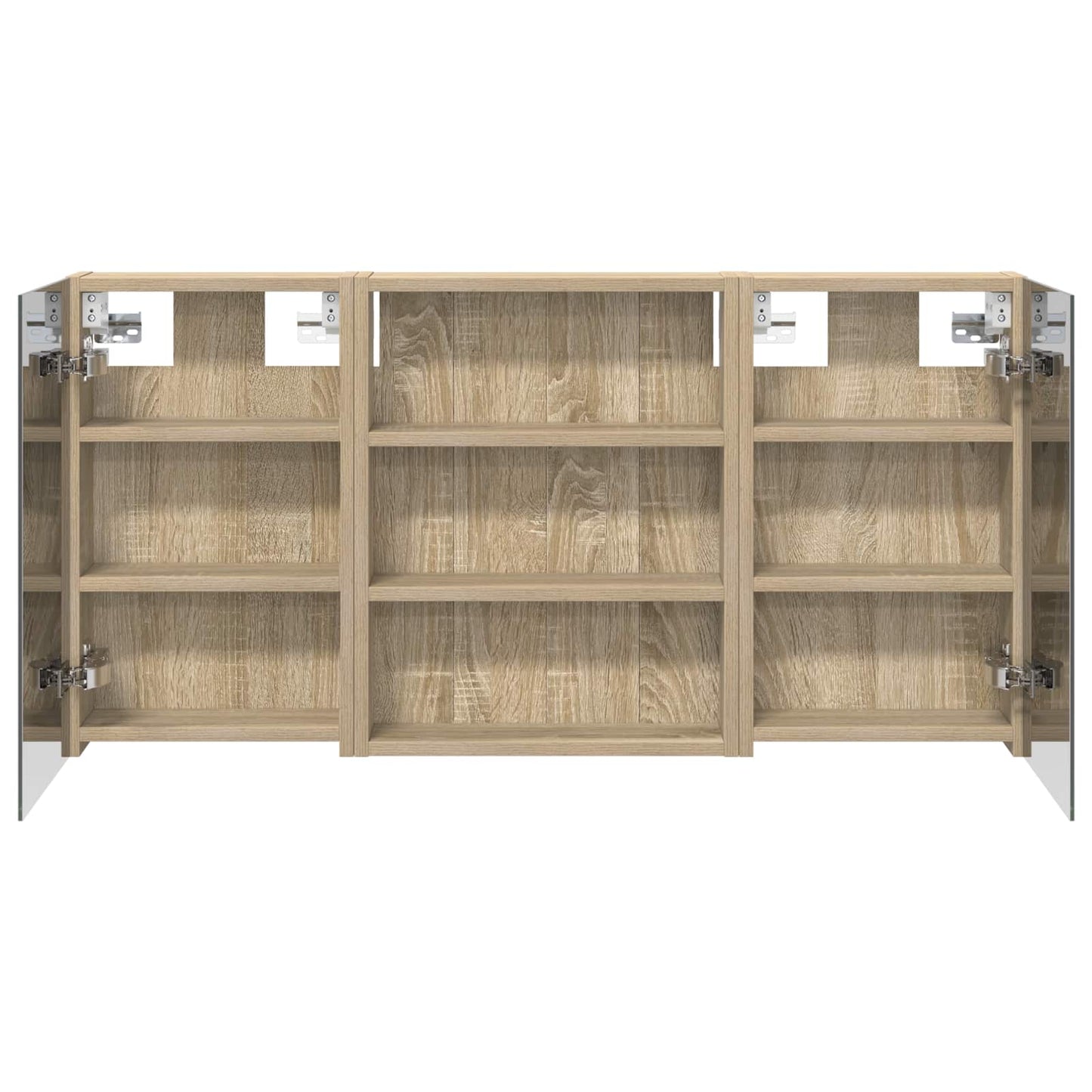 Bathroom Cabinet Set 3 pcs 100 x 10.5 x 50 cm Engineered wood