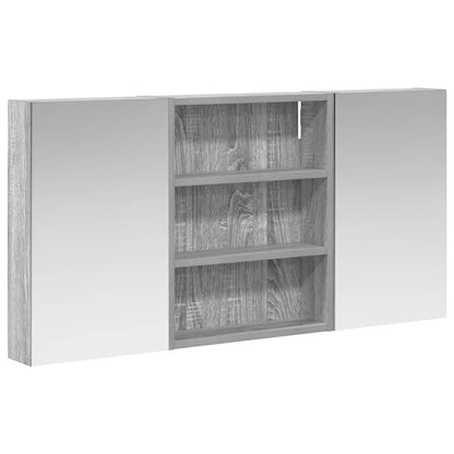 Bathroom Cabinet Set 3 pcs 100 x 10.5 x 50 cm Engineered wood