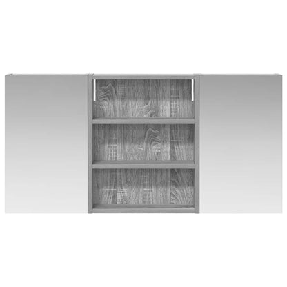Bathroom Cabinet Set 3 pcs 100 x 10.5 x 50 cm Engineered wood