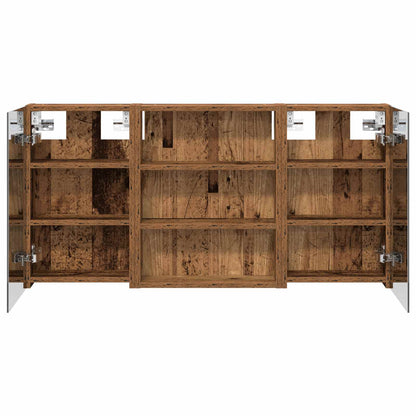 Bathroom Cabinet Set 3 pcs 100 x 10.5 x 50 cm Engineered wood