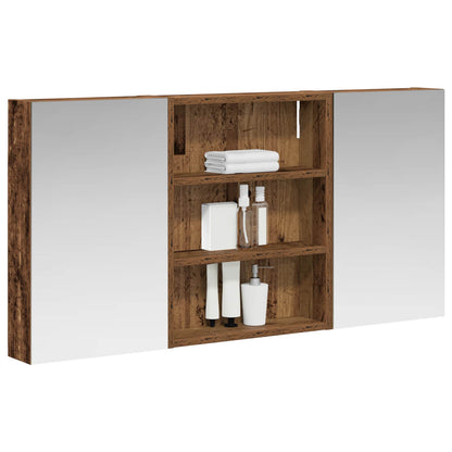 Bathroom Cabinet Set 3 pcs 100 x 10.5 x 50 cm Engineered wood