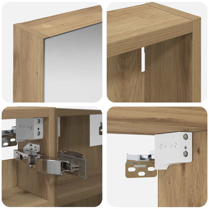 Bathroom Cabinet Set 3 pcs 100 x 10.5 x 50 cm Engineered wood