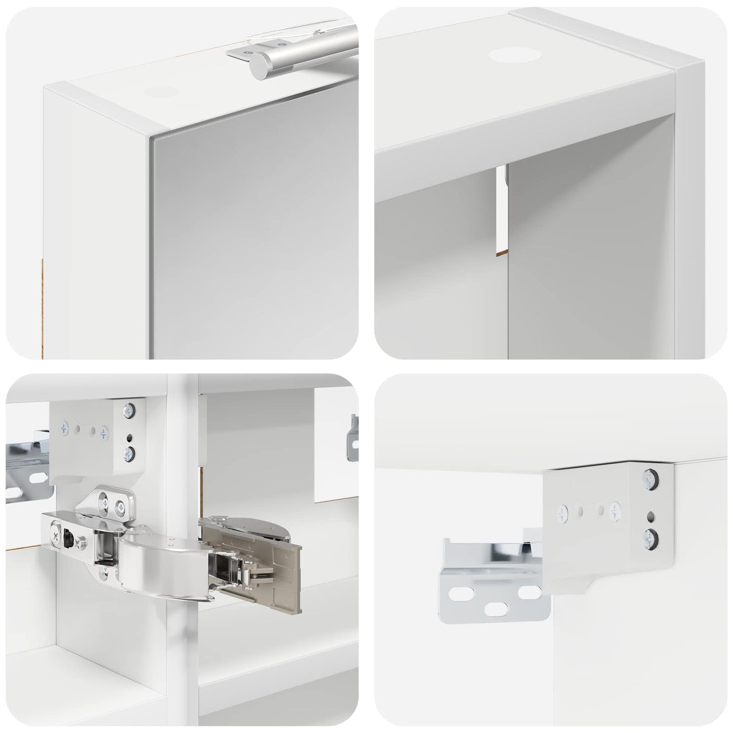 Bathroom Cabinet Set 3 pcs 100 x 10.5 x 50 cm Engineered wood