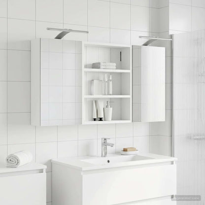 Bathroom Cabinet Set 3 pcs 100 x 10.5 x 50 cm Engineered wood