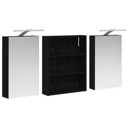 Bathroom Cabinet Set 3 pcs 100 x 10.5 x 50 cm Engineered wood