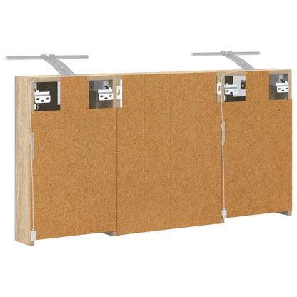 Bathroom Cabinet Set 3 pcs 100 x 10.5 x 50 cm Engineered wood