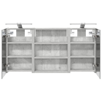 Bathroom Cabinet Set 3 pcs 100 x 10.5 x 50 cm Engineered wood
