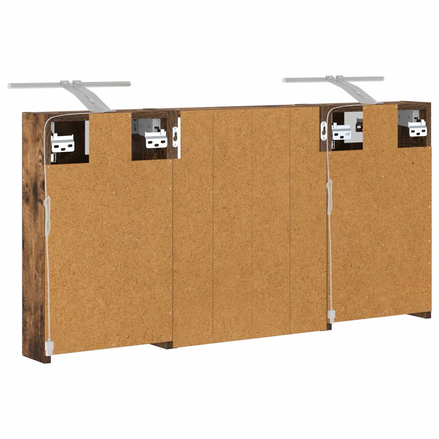 Bathroom Cabinet Set 3 pcs 100 x 10.5 x 50 cm Engineered wood