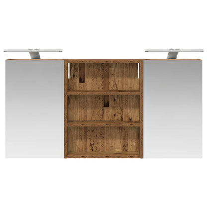 Bathroom Cabinet Set 3 pcs 100 x 10.5 x 50 cm Engineered wood
