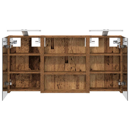 Bathroom Cabinet Set 3 pcs 100 x 10.5 x 50 cm Engineered wood