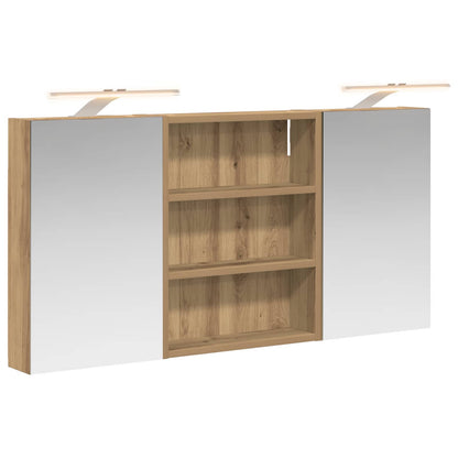 Bathroom Cabinet Set 3 pcs 100 x 10.5 x 50 cm Engineered wood