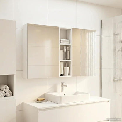 Bathroom Cabinet Set 3 pcs 100 x 10.5 x 60.5 cm Engineered wood