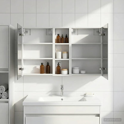 Bathroom Cabinet Set 3 pcs 100 x 10.5 x 60.5 cm Engineered wood
