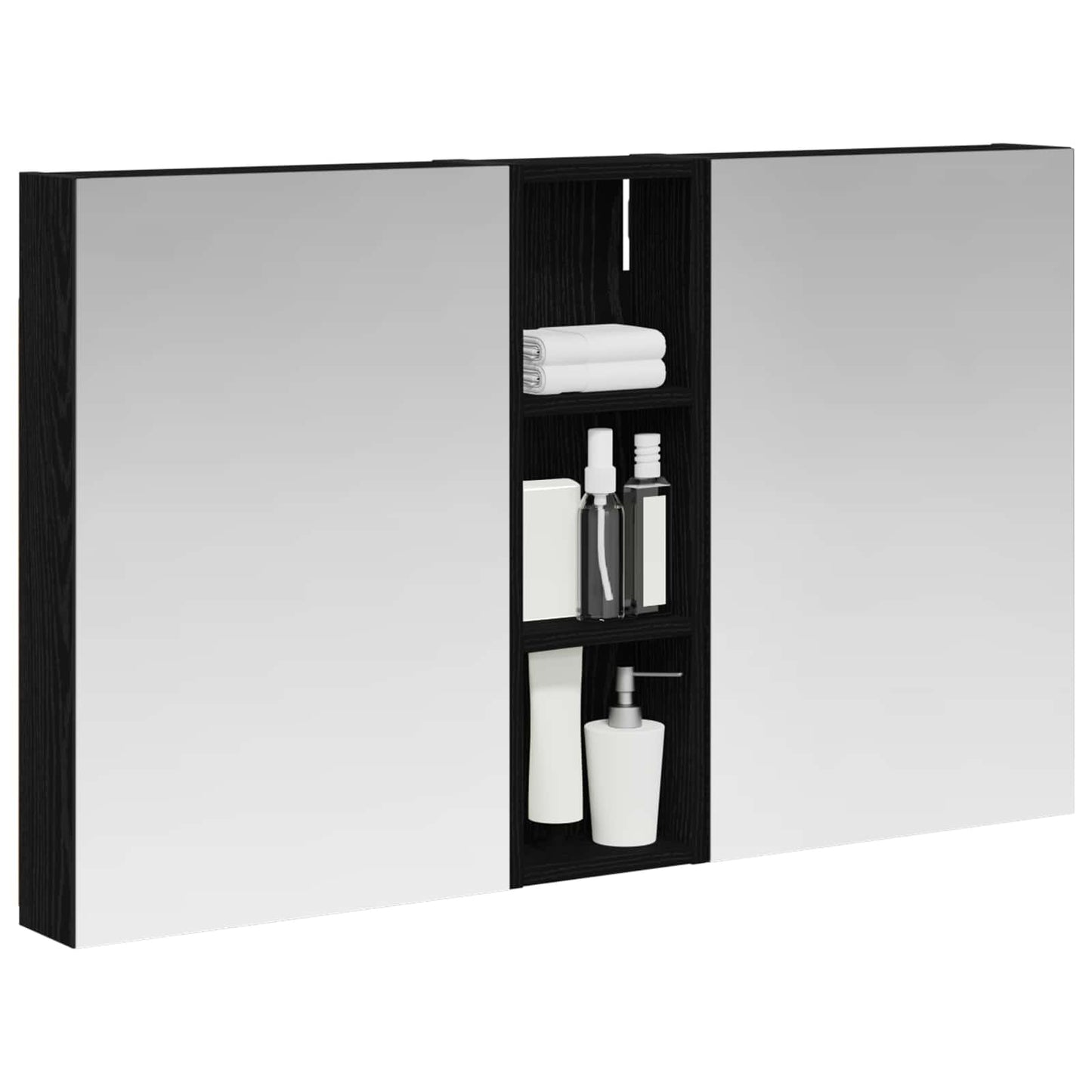 Bathroom Cabinet Set 3 pcs 100 x 10.5 x 60.5 cm Engineered wood
