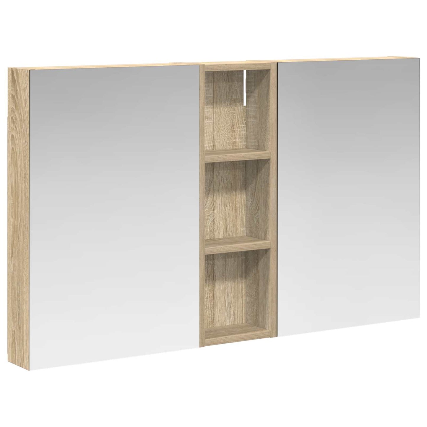 Bathroom Cabinet Set 3 pcs 100 x 10.5 x 60.5 cm Engineered wood
