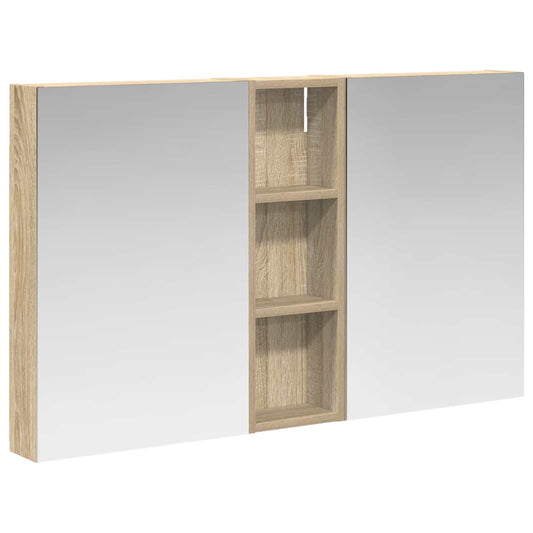 Bathroom Cabinet Set 3 pcs 100 x 10.5 x 60.5 cm Engineered wood