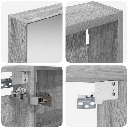 Bathroom Cabinet Set 3 pcs 100 x 10.5 x 60.5 cm Engineered wood