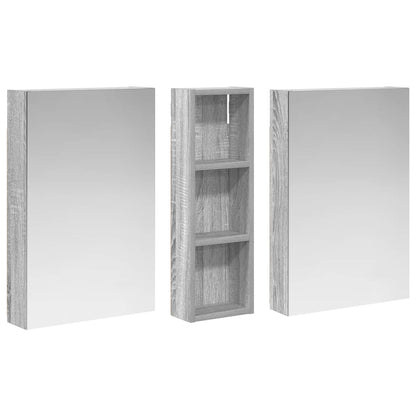 Bathroom Cabinet Set 3 pcs 100 x 10.5 x 60.5 cm Engineered wood