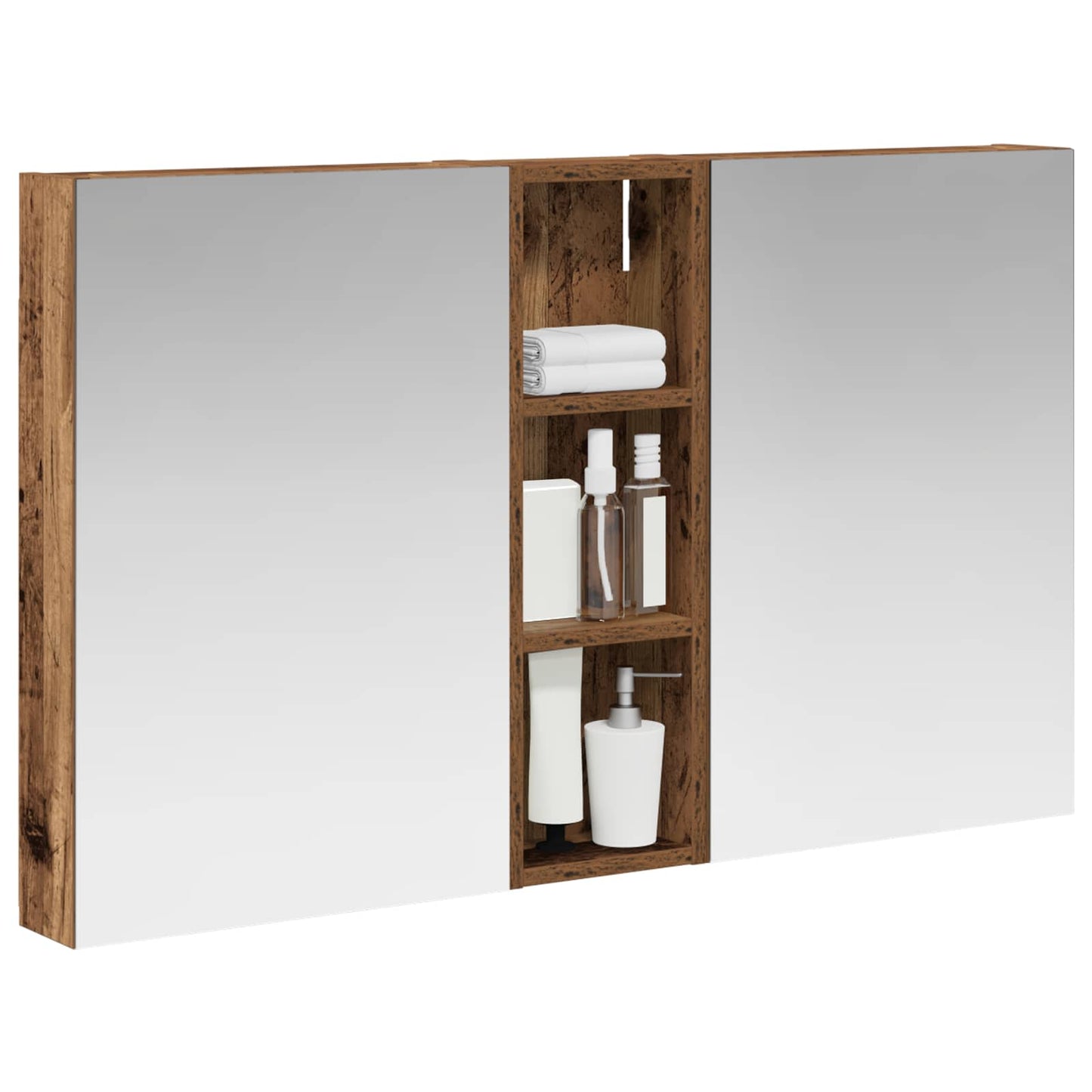 Bathroom Cabinet Set 3 pcs 100 x 10.5 x 60.5 cm Engineered wood