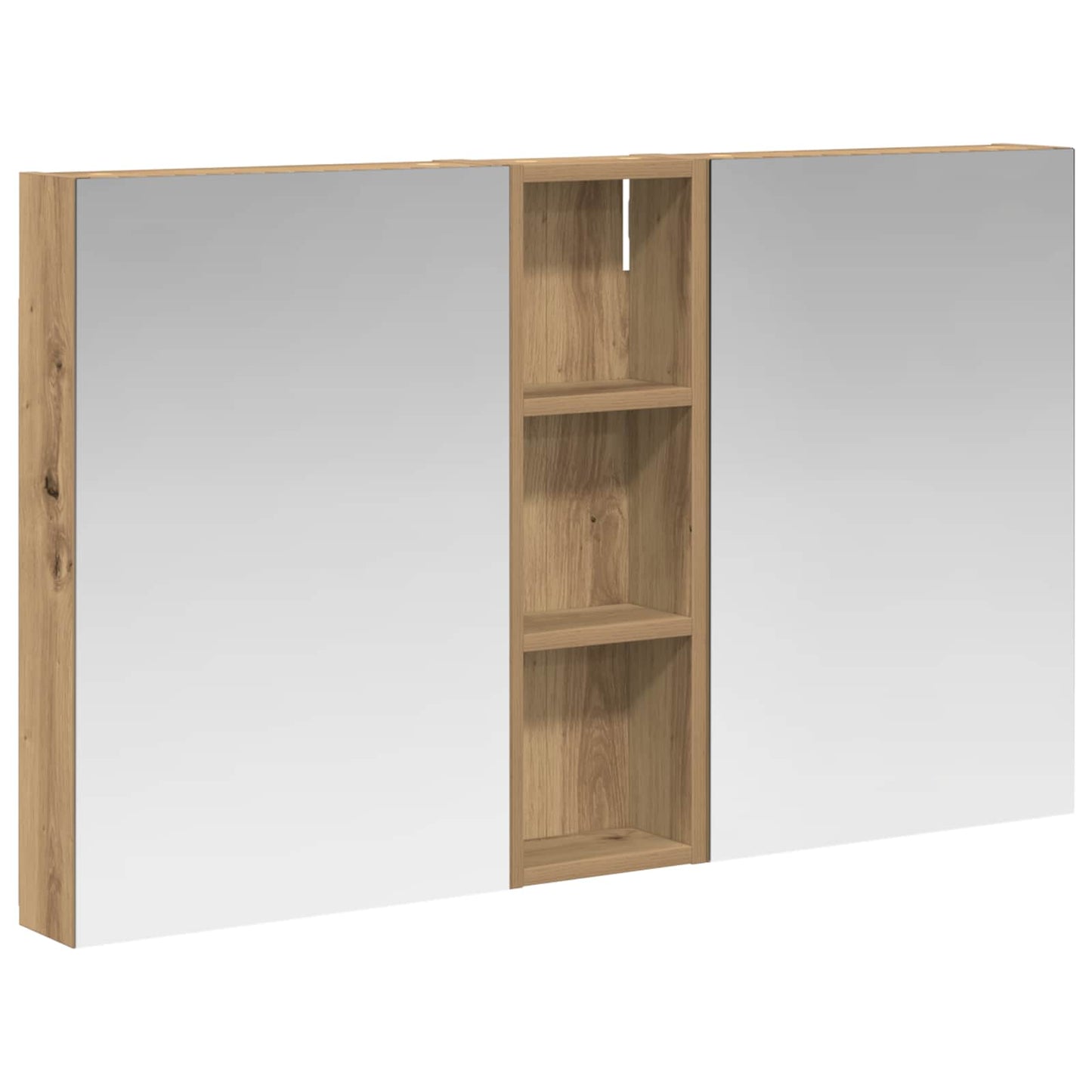 Bathroom Cabinet Set 3 pcs 100 x 10.5 x 60.5 cm Engineered wood