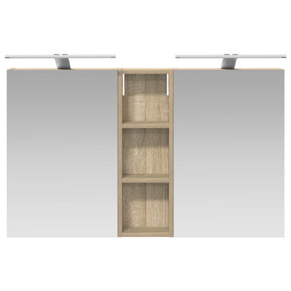 Bathroom Cabinet Set 3 pcs 100 x 10.5 x 60.5 cm Engineered wood