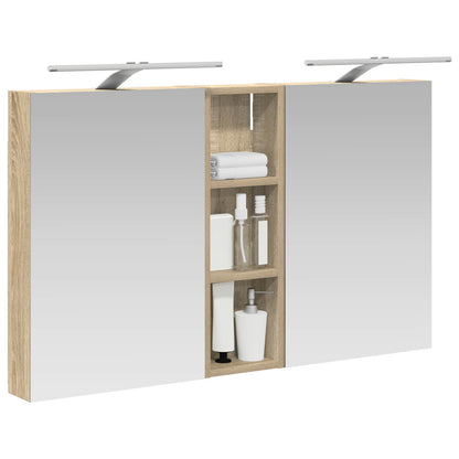 Bathroom Cabinet Set 3 pcs 100 x 10.5 x 60.5 cm Engineered wood