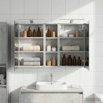 Bathroom Cabinet Set 3 pcs 100 x 10.5 x 60.5 cm Engineered wood