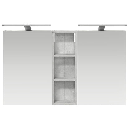 Bathroom Cabinet Set 3 pcs 100 x 10.5 x 60.5 cm Engineered wood